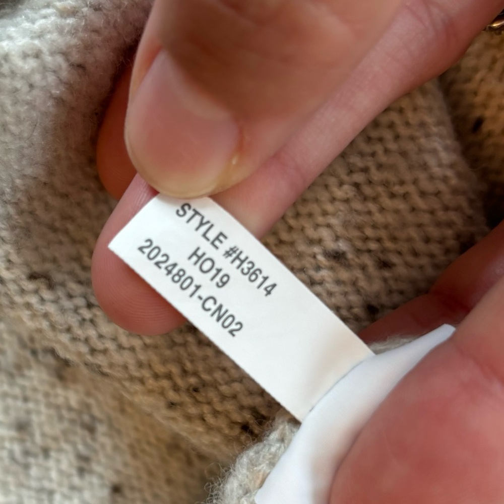 Madewell donegal button sleeve sweater dress | size large - Picture 8 of 8